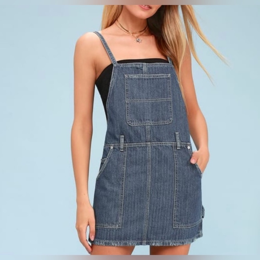 We The Free Sunset Love Denim Jumper
Skirt Overalls XS